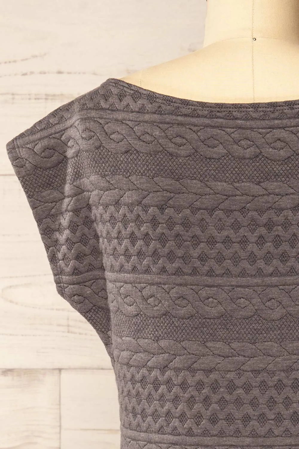 Eva-Marie Grey | Cable Pattern Short Dress