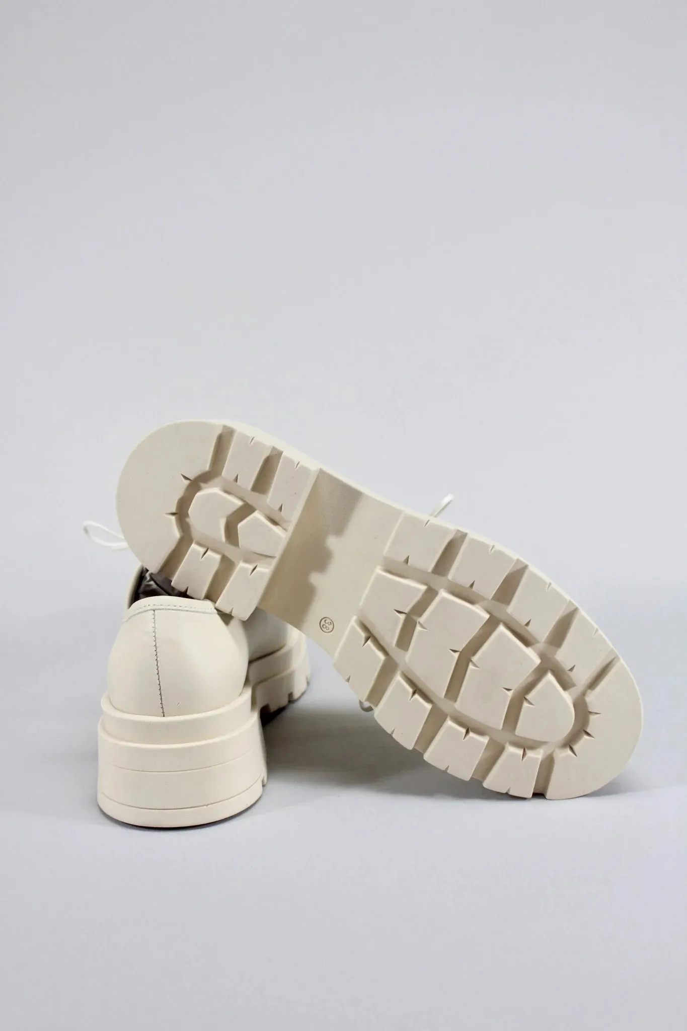 Gill Cream Lace Up Loafer