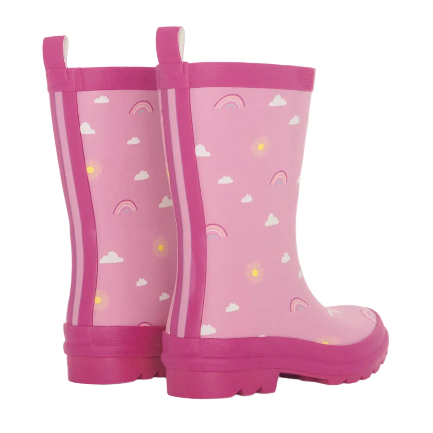 Girls Sun Charms Matte Rain Boots