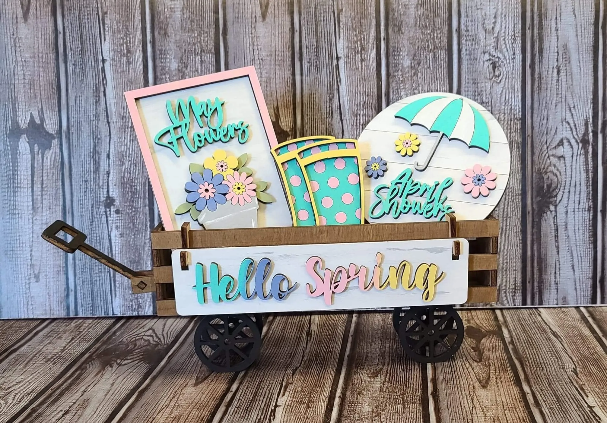Hello spring wagon insert