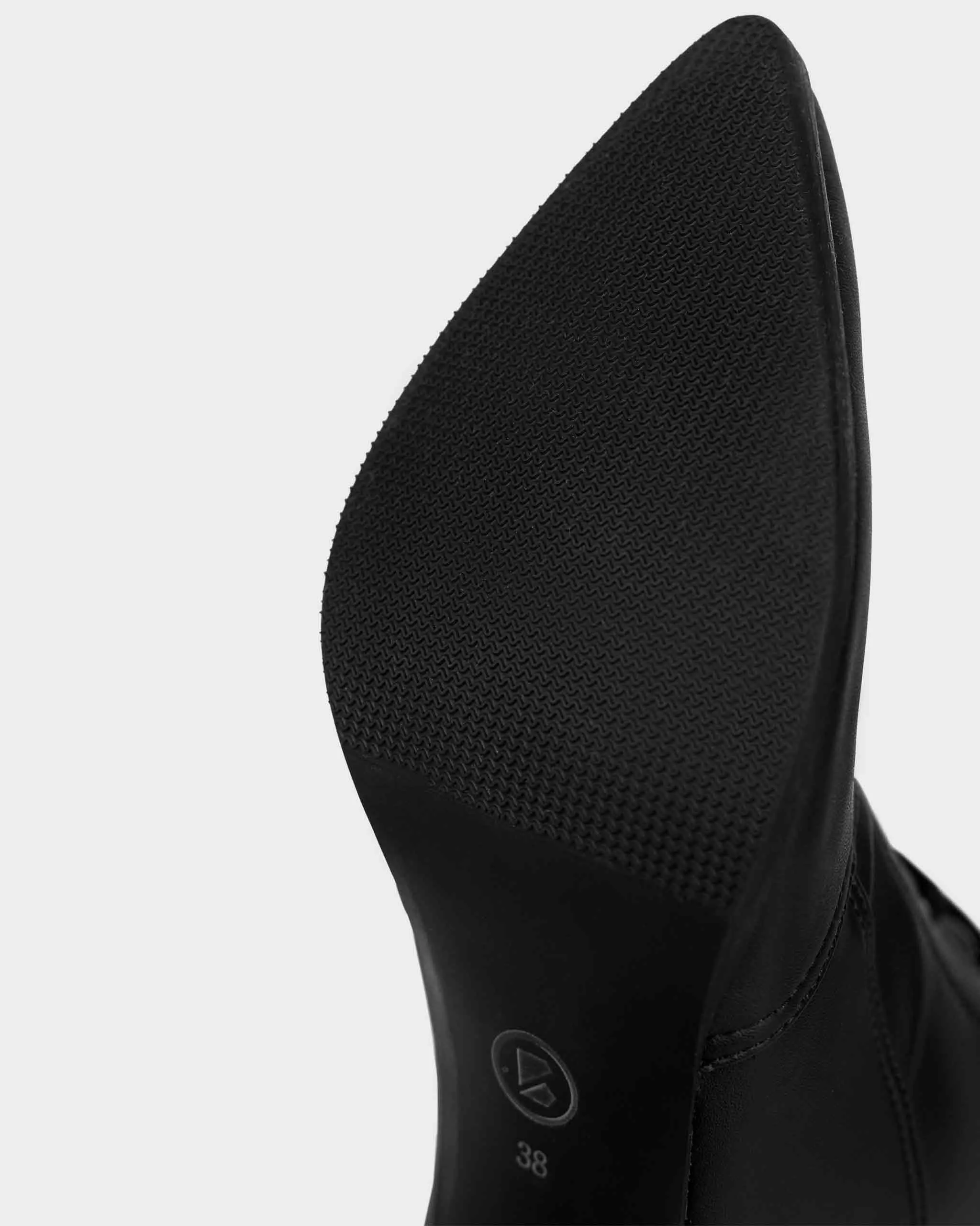 High Cactus Leather Boots Black