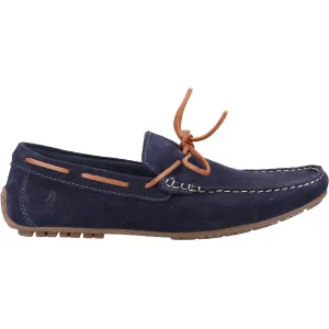 Hush Puppies Mens Reuben Suede Boat Shoes - Navy