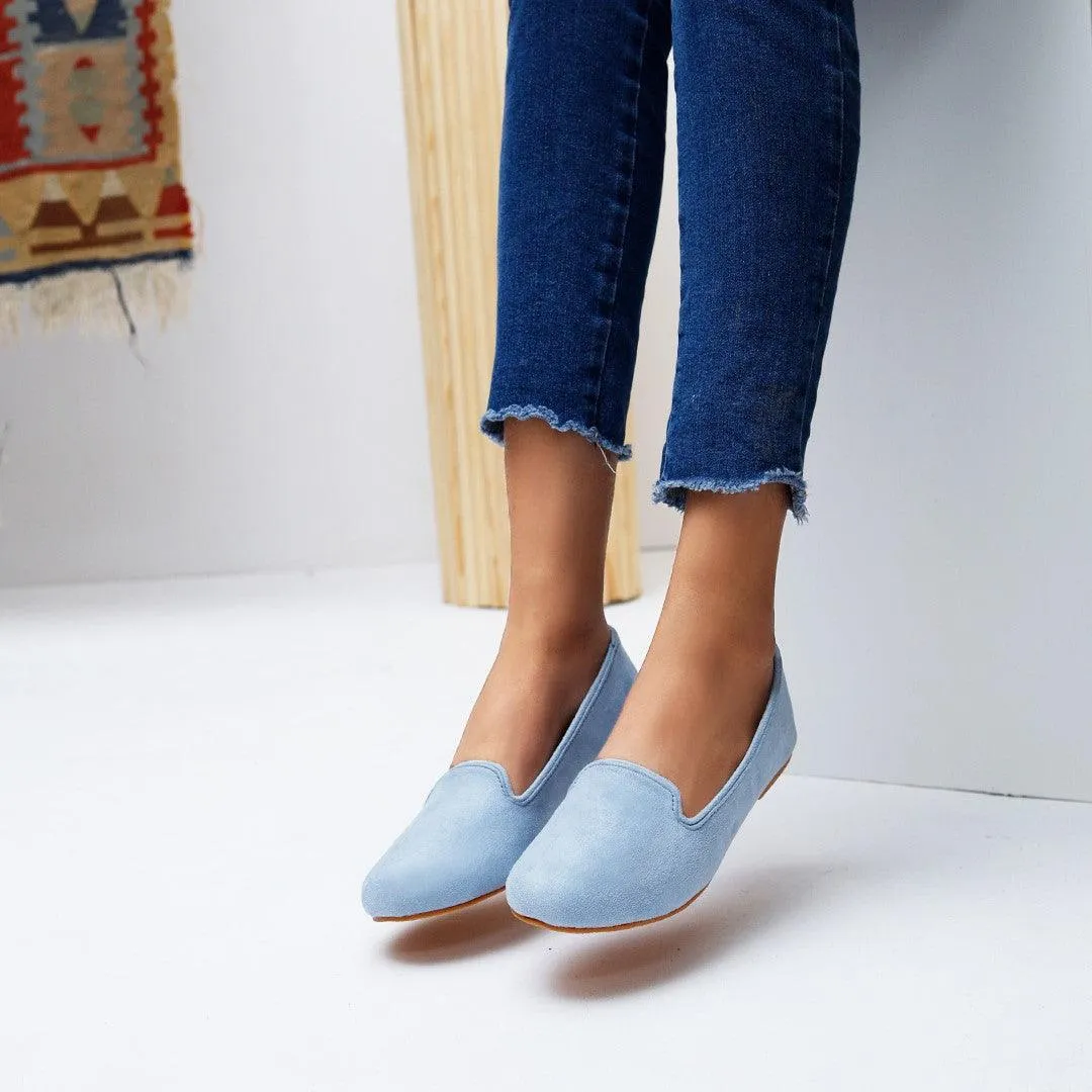 Ice Blue Loafers