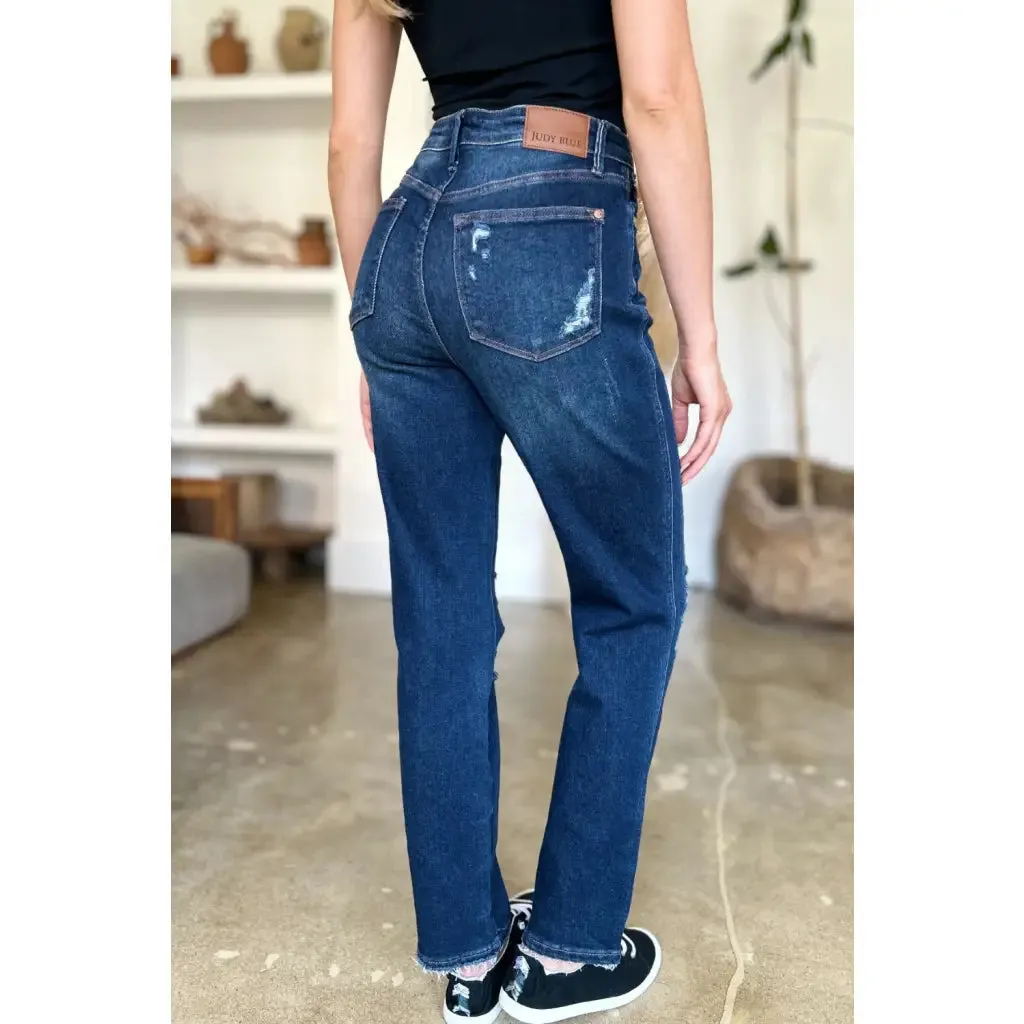 It's Heavy Distressed Rigid Magic Judy Blue Jeans