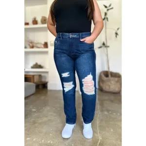 It's Heavy Distressed Rigid Magic Judy Blue Jeans