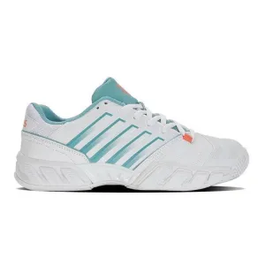 K-Swiss Bigshot Light 4 Omni Ladies Tennis Shoe - White / Nile Blue