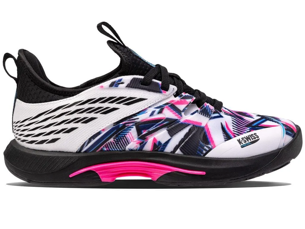 K-Swiss Speedtrac Badminton Shoes - White / Black / Neon Pink