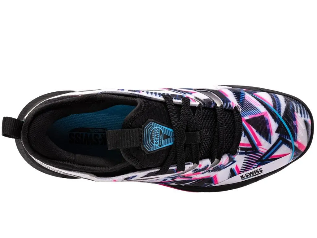 K-Swiss Speedtrac Badminton Shoes - White / Black / Neon Pink