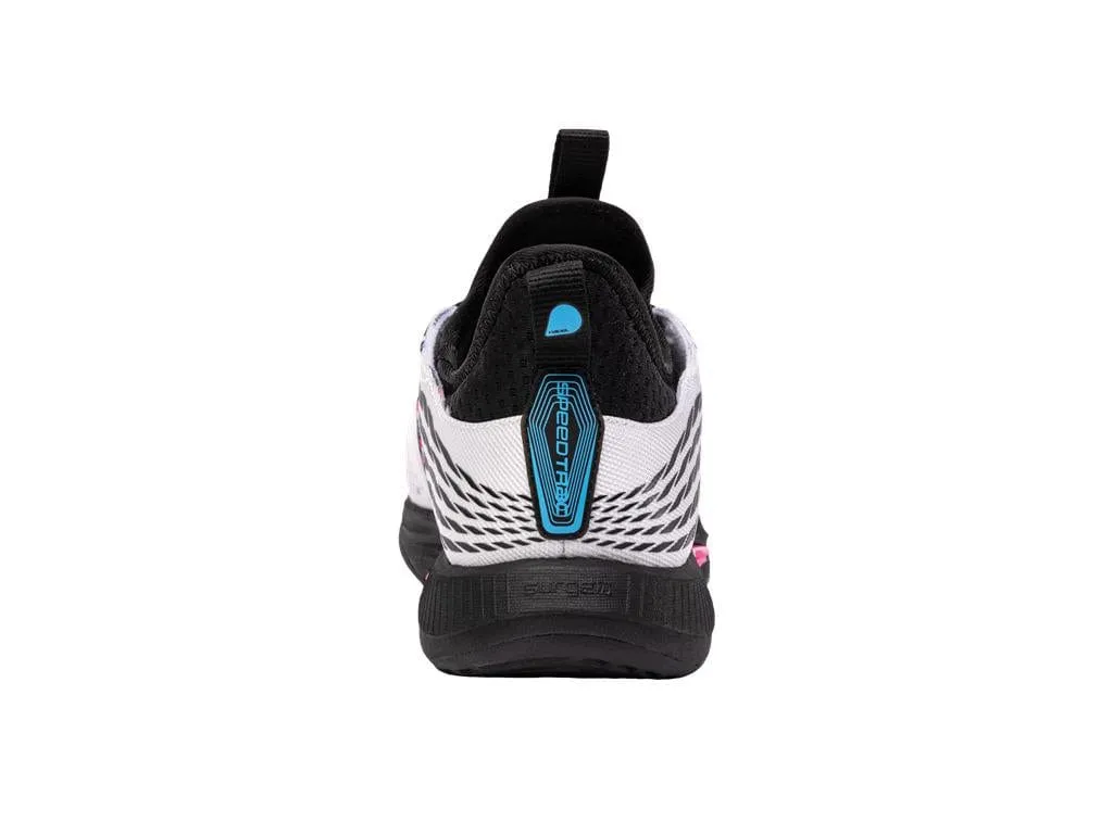 K-Swiss Speedtrac Badminton Shoes - White / Black / Neon Pink