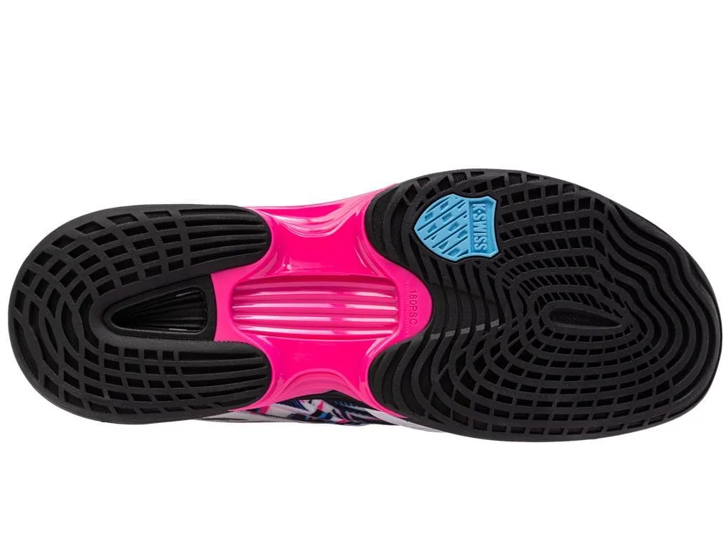 K-Swiss Speedtrac Badminton Shoes - White / Black / Neon Pink