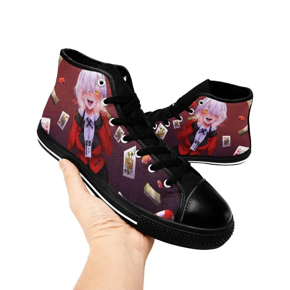Kakegurui Compulsive Gambler Chartreux Westia Shoes High Top Sneakers for Kids and Adults