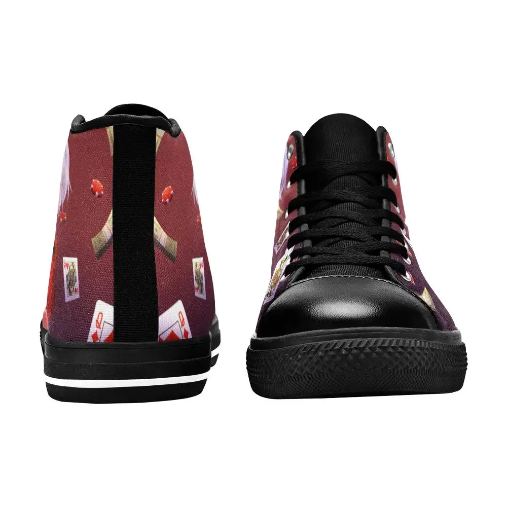Kakegurui Compulsive Gambler Chartreux Westia Shoes High Top Sneakers for Kids and Adults