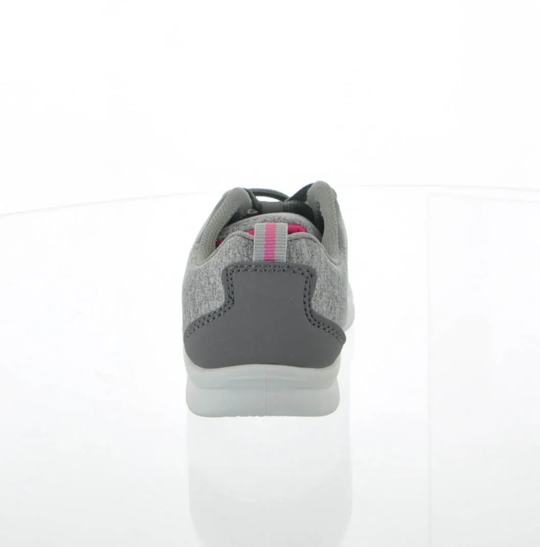 KID'S SHOES LIGHT GRAY FABRIC TENNIS SNEAKERS 1884K