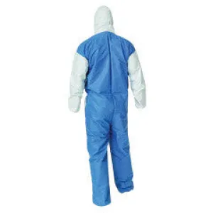 Kimberly-Clark Professional* X-Large White KLEENGUARD* A40 Microporous Film Laminate Disposable Breathable Liquid And Particle Protection Coveralls With Front Zipper Closure And Blue Back