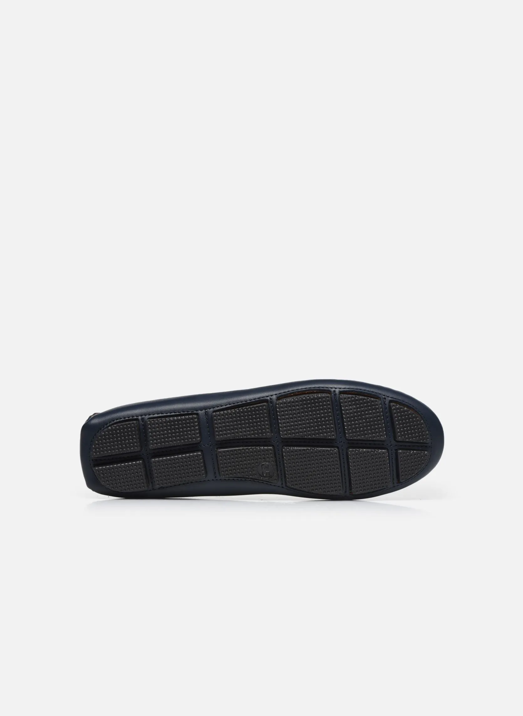 LEATHER LOAFERS, BACK LOGO PATCH MINI ME,NAVY