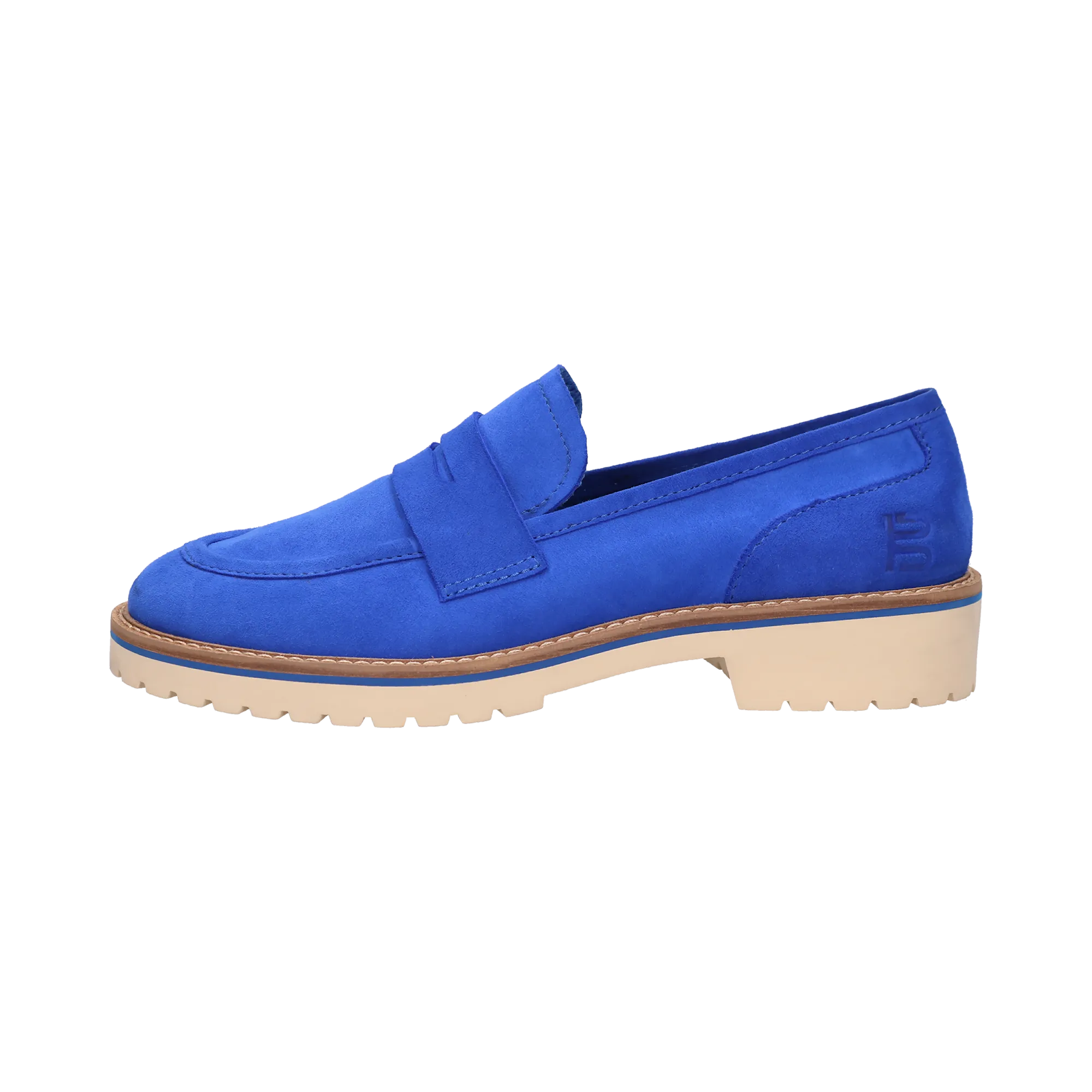 Leder Loafers blau