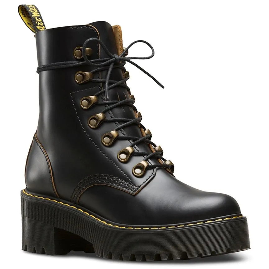 Leona Smooth Leather Women's Block Heeled Boots