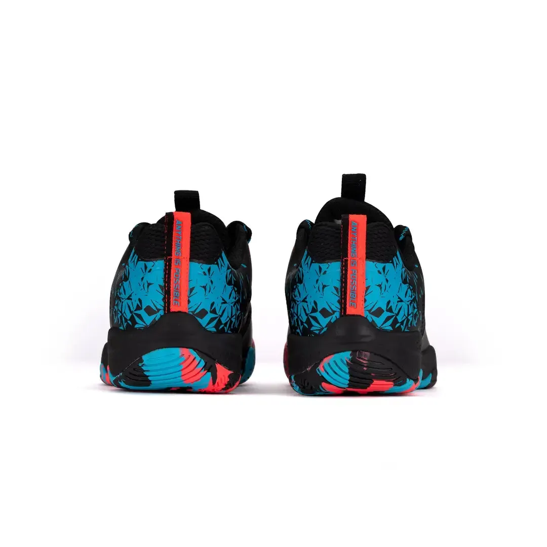 Li-Ning Hypersonic Badminton Shoes - Black/Orange/Blue