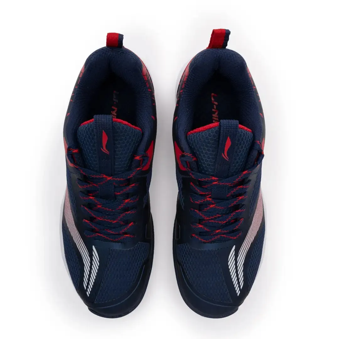 Li-Ning Hypersonic Badminton Shoes - Black/Orange/Blue