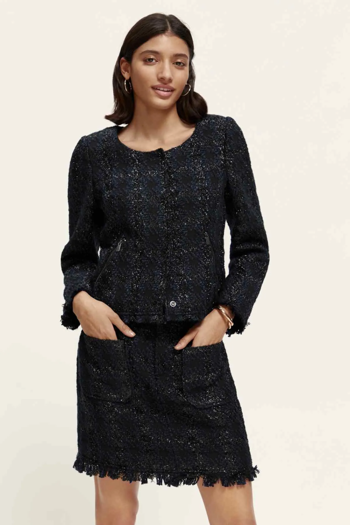 LUREX HOUNDSTOOTH BLAZER NIGHT