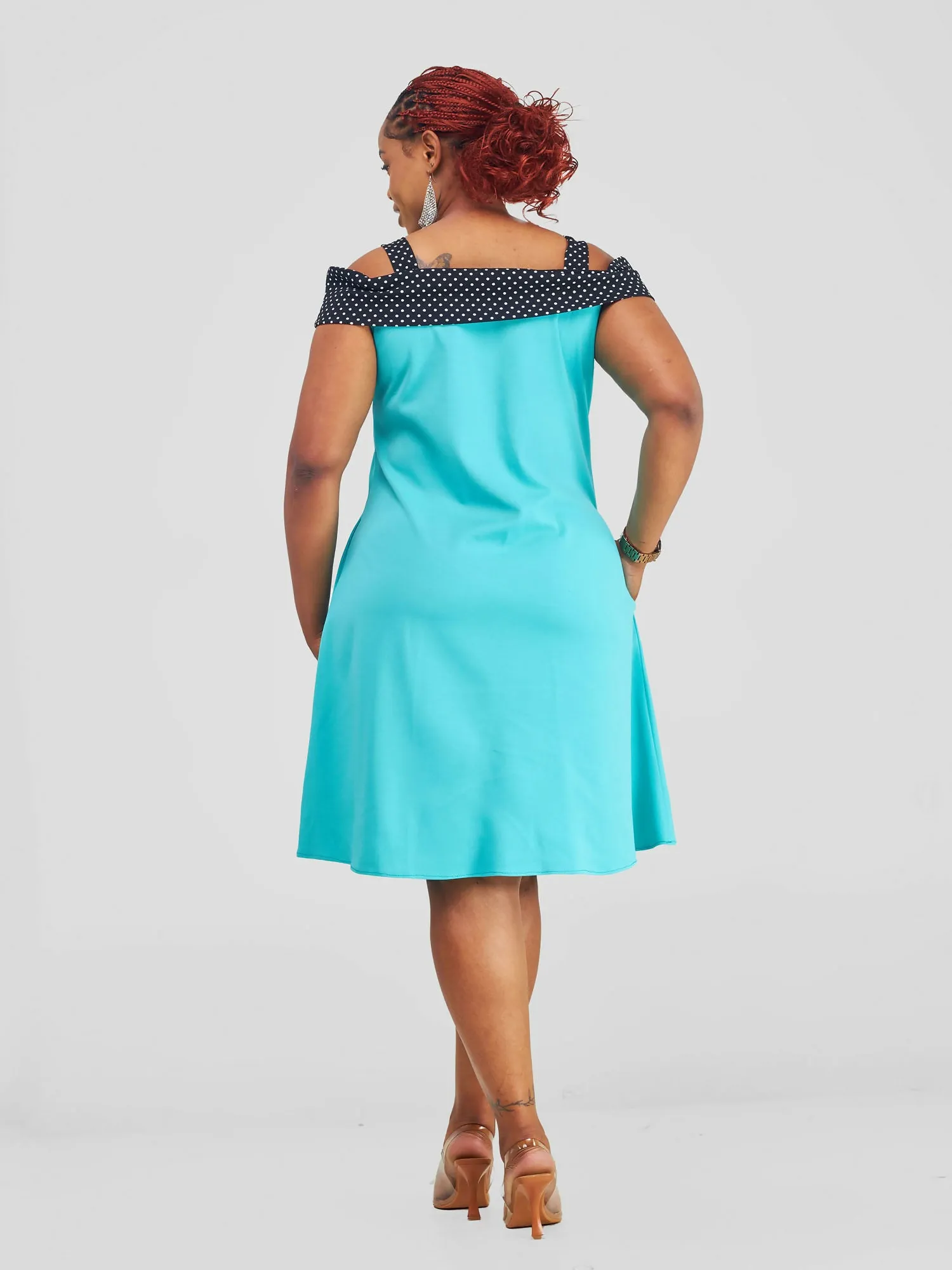 Mariste Malkia Shift Dress - Teal