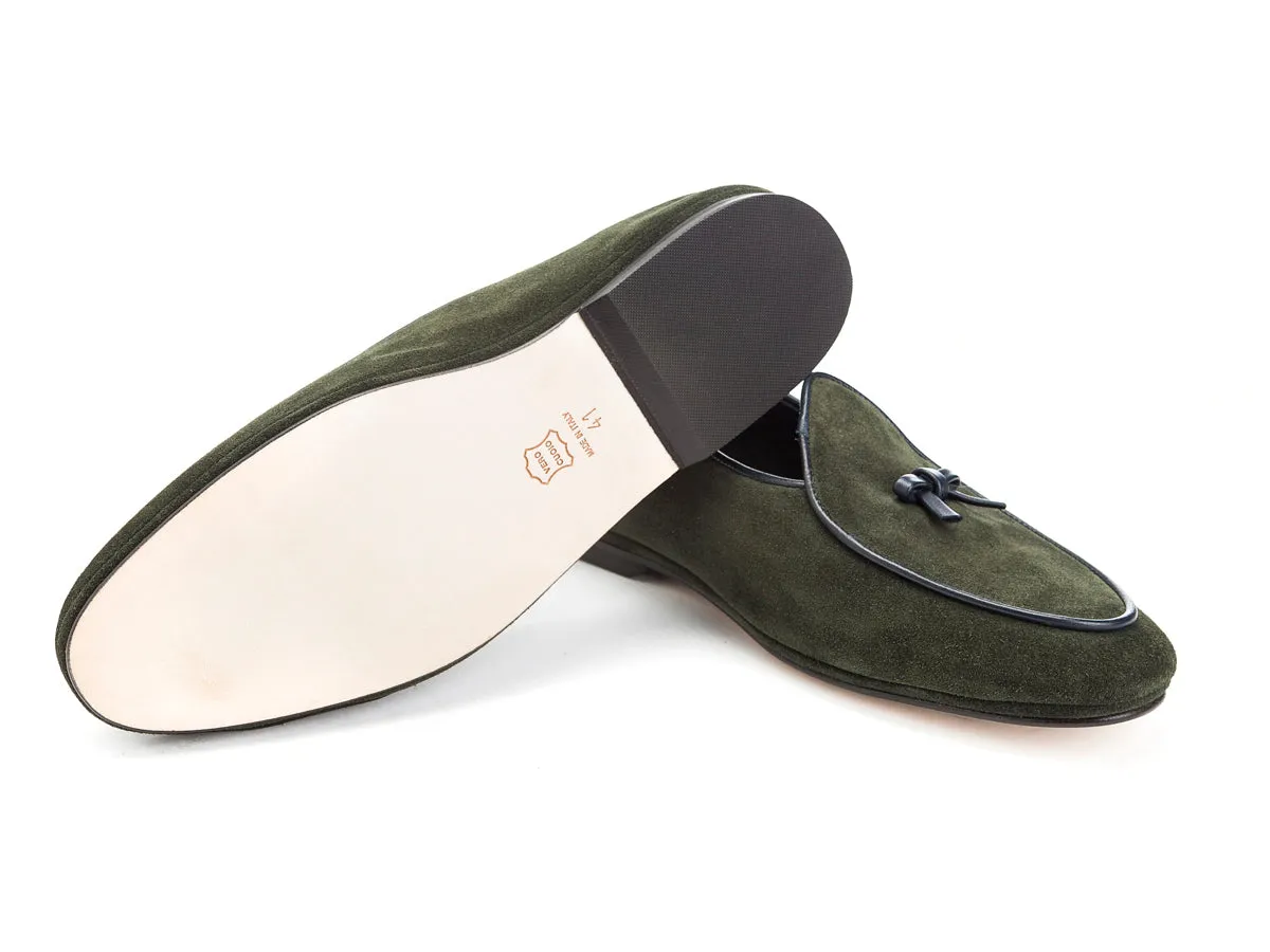 Marphy Loafer Green Velour