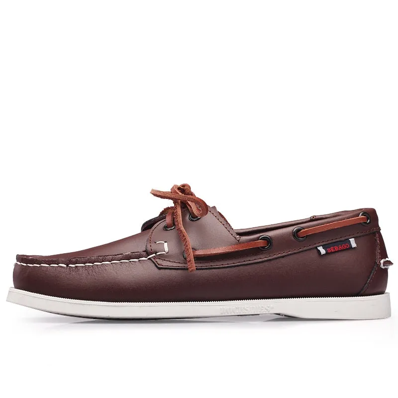 Men Shoes Fashion Loafers Men Comfy Leather Drive Footwear Casual Men's Boat Footwear Slip on Shoes Leisure Walk Lazy Shoes