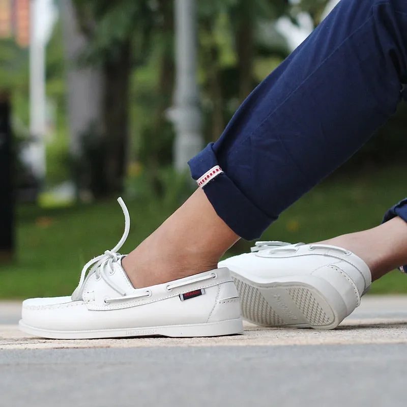 Men Shoes Fashion Loafers Men Comfy Leather Drive Footwear Casual Men's Boat Footwear Slip on Shoes Leisure Walk Lazy Shoes
