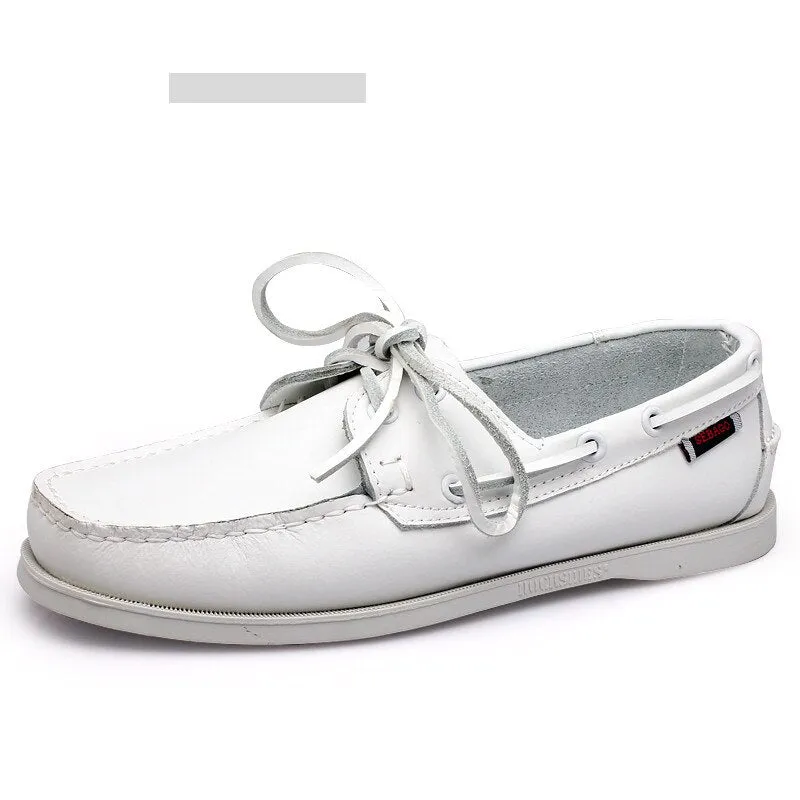 Men Shoes Fashion Loafers Men Comfy Leather Drive Footwear Casual Men's Boat Footwear Slip on Shoes Leisure Walk Lazy Shoes