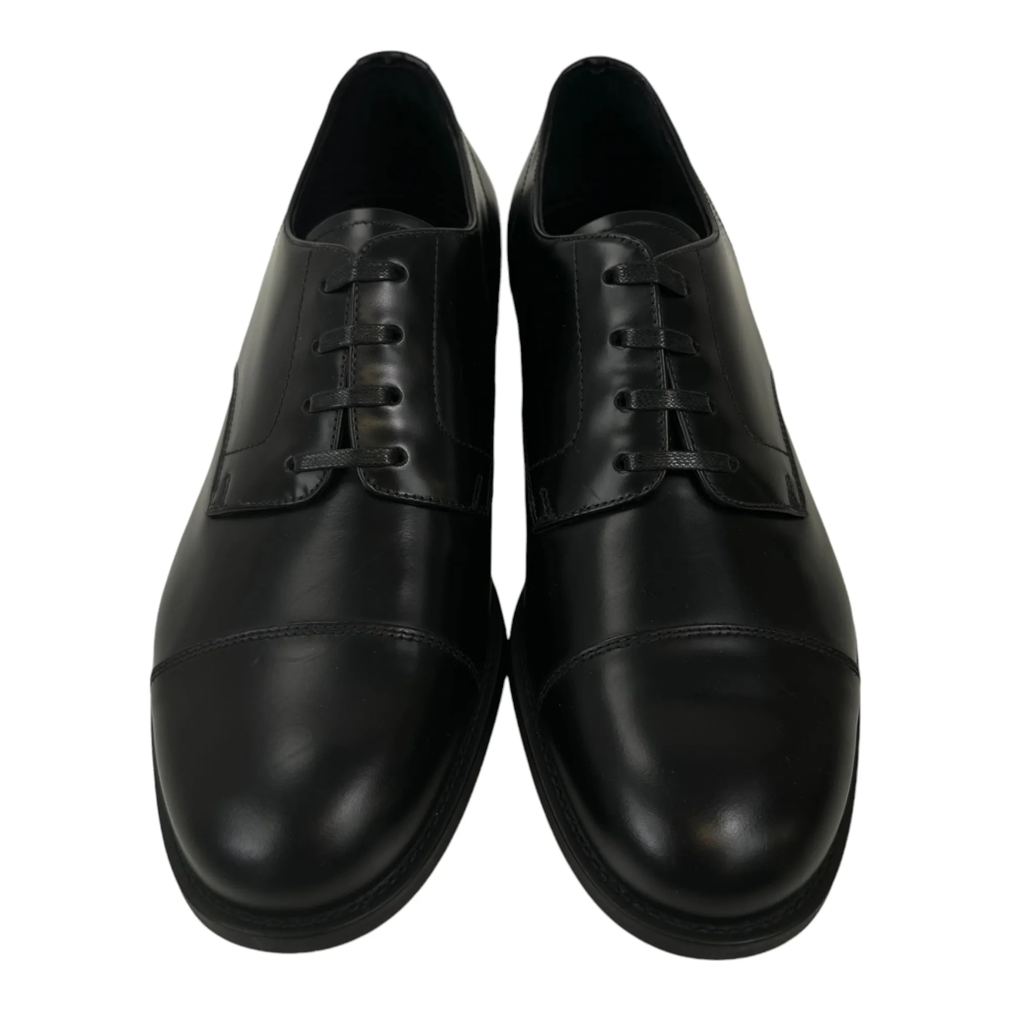 Men's Embossed Logo Loafers Black Size EU 42 / UK 8