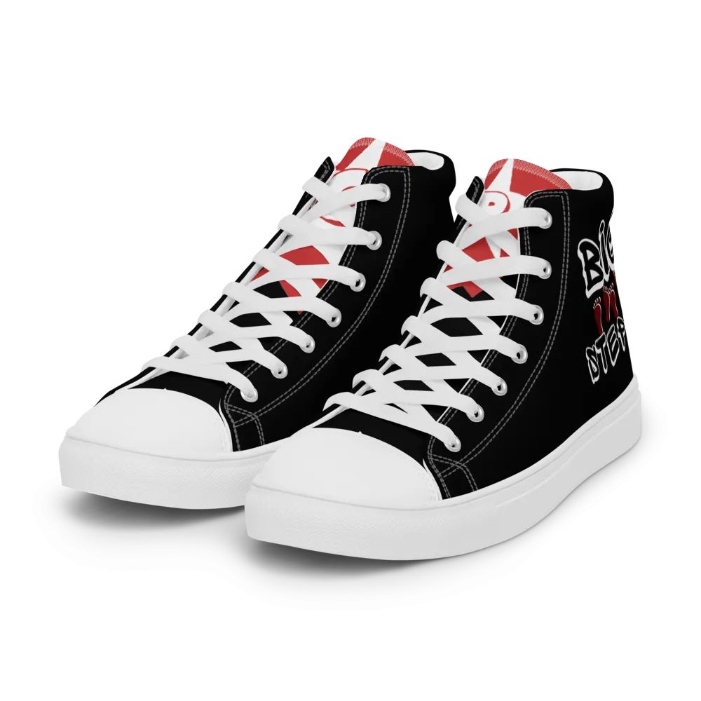 Men’s high top canvas shoes