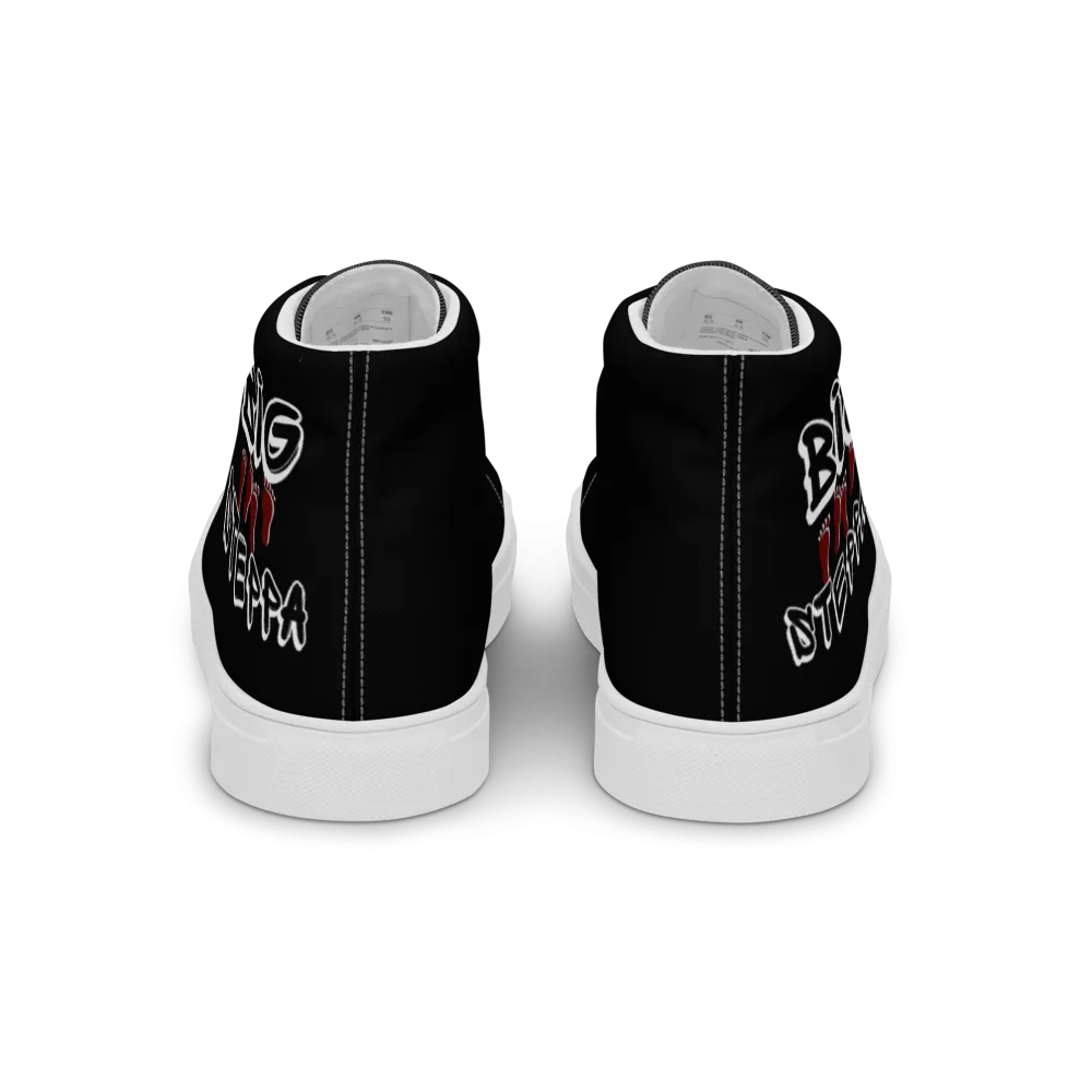 Men’s high top canvas shoes