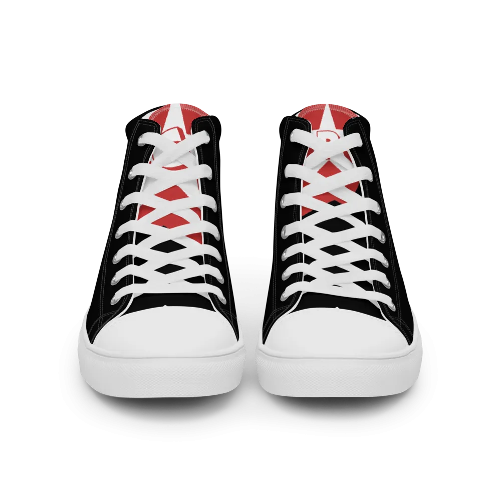 Men’s high top canvas shoes