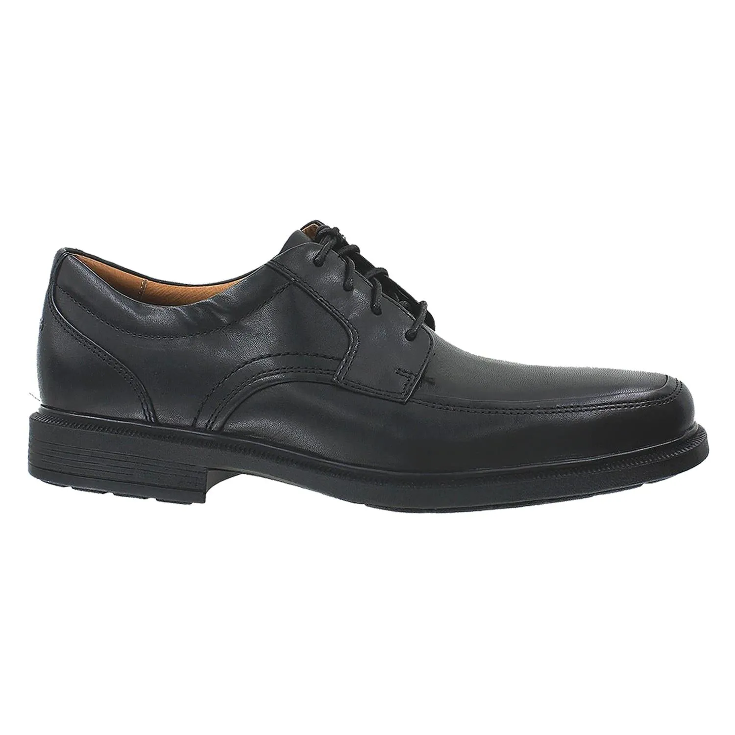 Men's Rockport DresSports Luxe Apron Toe Oxford Black Leather