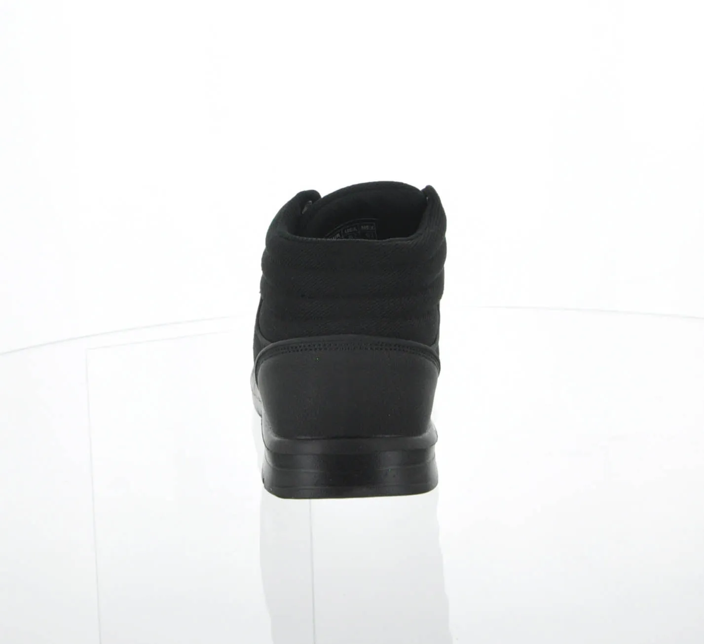 MEN'S SHOES BLACK FABRIC TENNIS SNEAKERS 1683H-M
