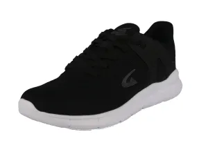 MEN'S SHOES BLACK MESH PU LEATHER TENNIS SNEAKERS 6507M