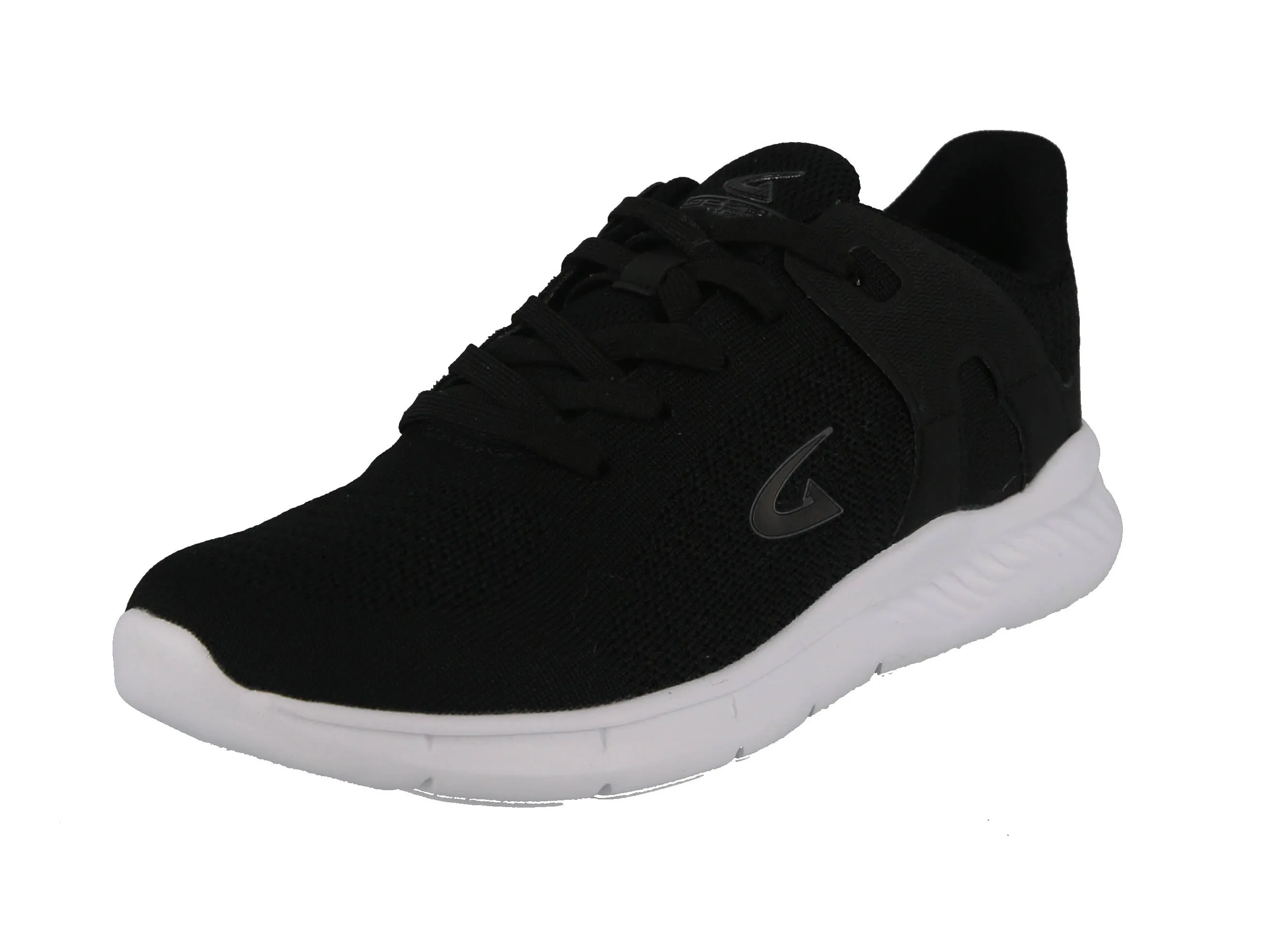 MEN'S SHOES BLACK MESH PU LEATHER TENNIS SNEAKERS 6507M