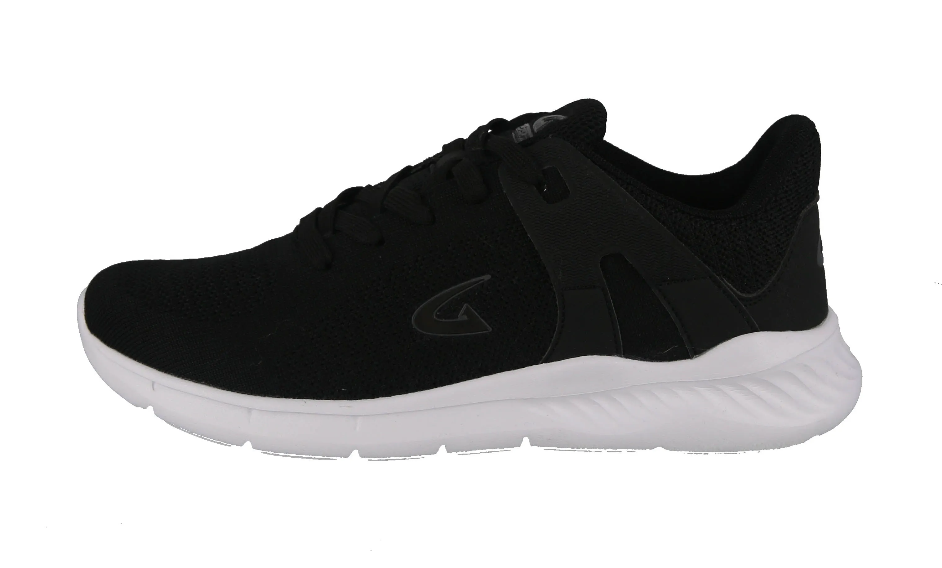 MEN'S SHOES BLACK MESH PU LEATHER TENNIS SNEAKERS 6507M