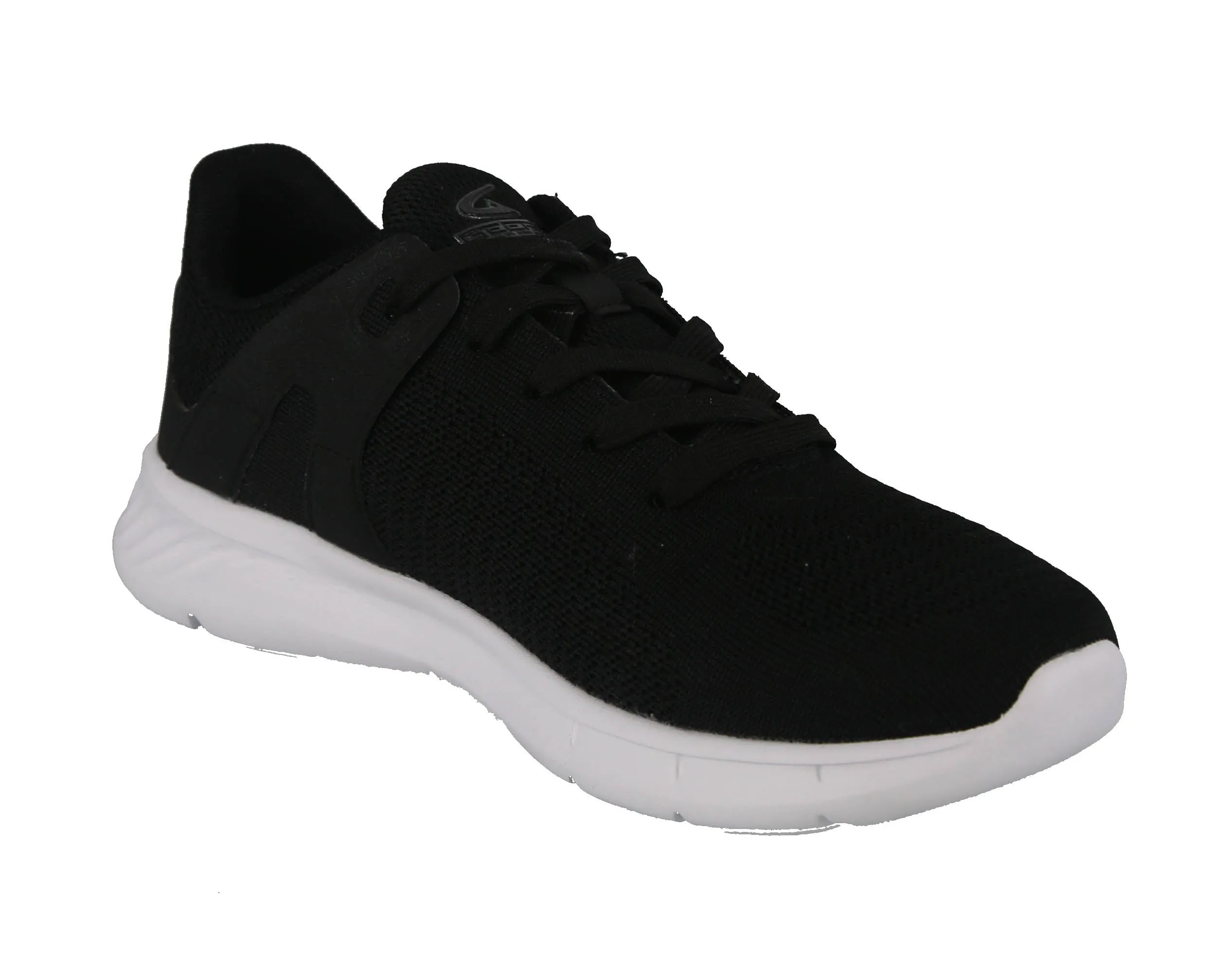 MEN'S SHOES BLACK MESH PU LEATHER TENNIS SNEAKERS 6507M