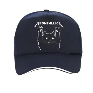 Meowtallica Master of Kittens  Baseball Hat | Purr-fect Metal Humor by Gothic Outlaws