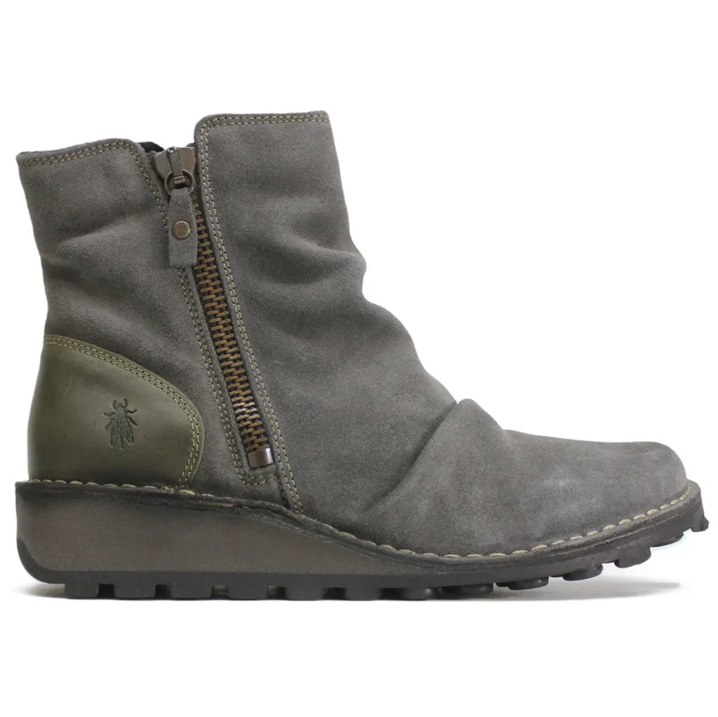 MON944FLY Rug Oiled Suede Women's Ankle Boots