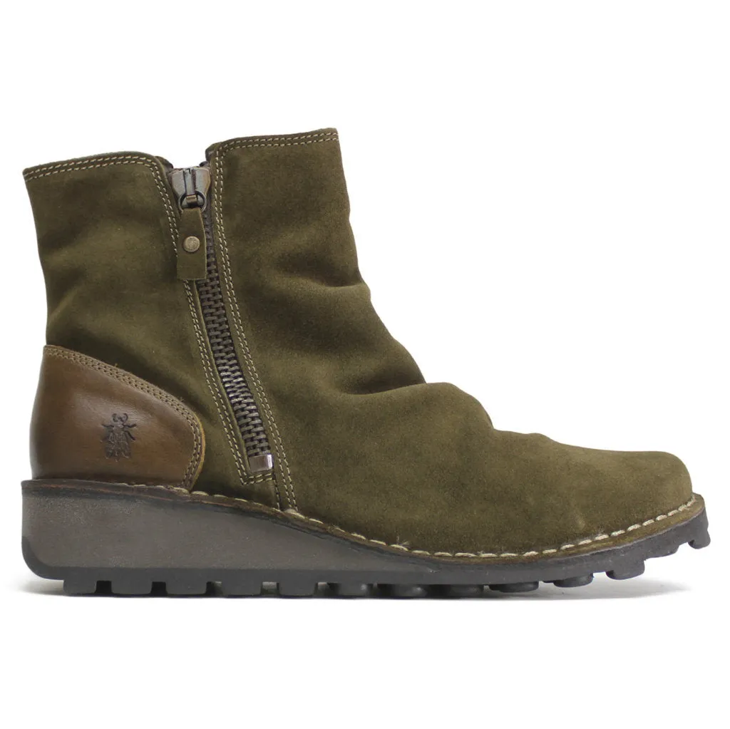 MON944FLY Rug Oiled Suede Women's Ankle Boots