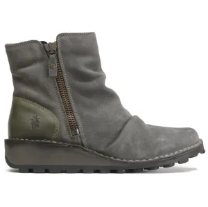 MON944FLY Rug Oiled Suede Women's Ankle Boots