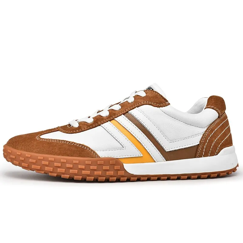 New Mens Sneakers  Fashion Men's Shoes Leather Casual Shoes for Men Streetwear Skateboard Korean Tennis Shoes High Quality