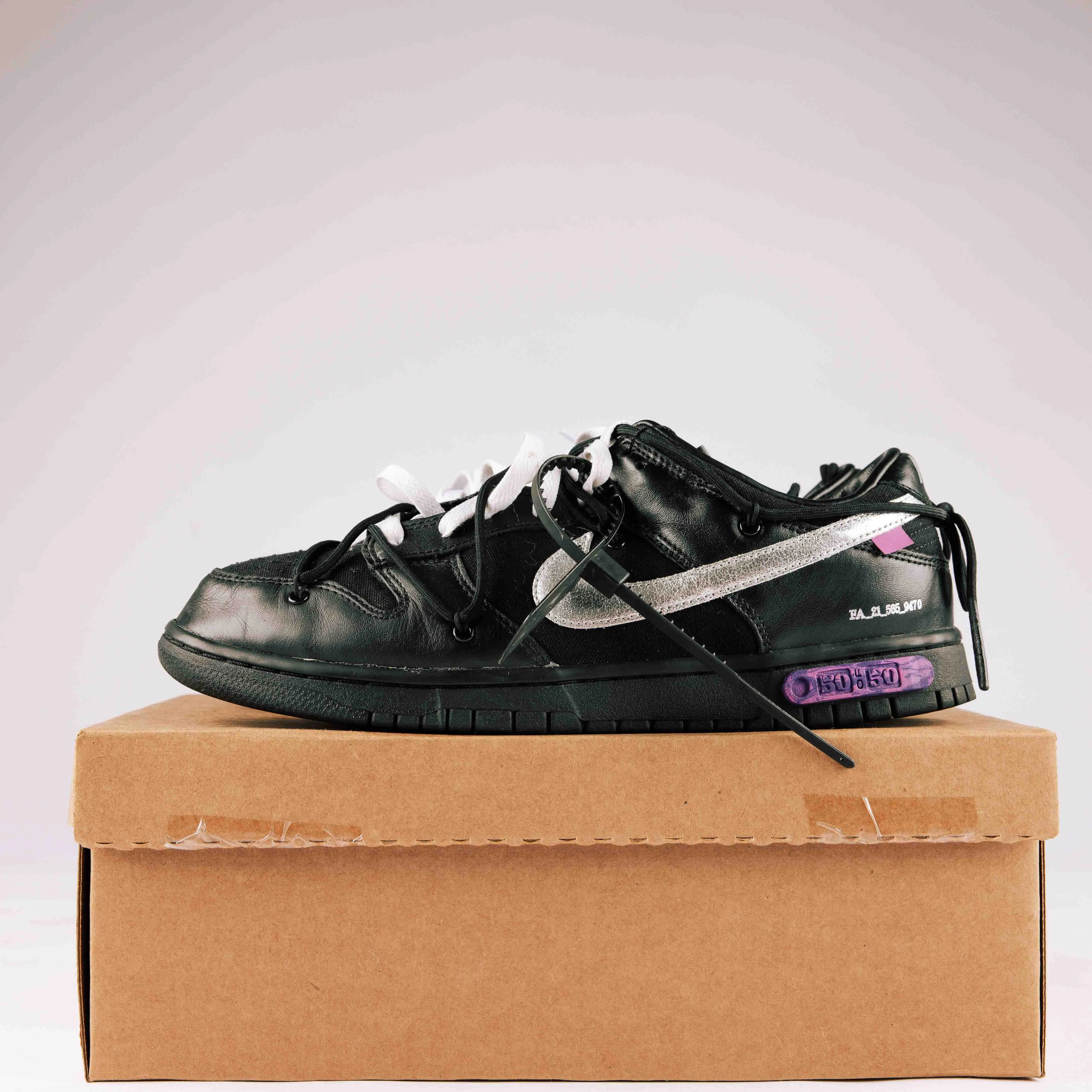 Nike Dunk Low Off-White Lot 50 - Used - Rep Box - 0163