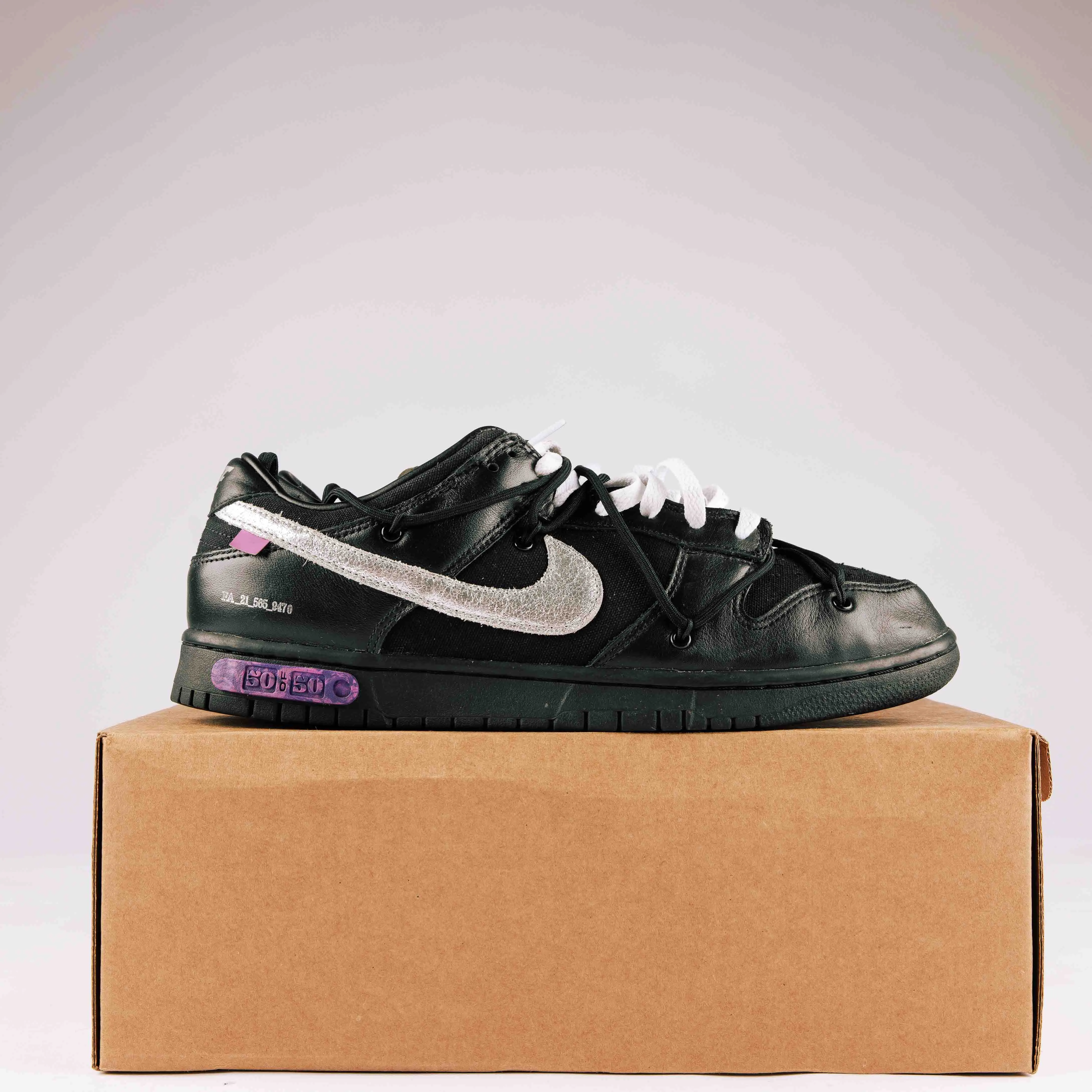 Nike Dunk Low Off-White Lot 50 - Used - Rep Box - 0163