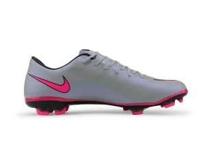 Nike Kids Mercurial Vapor X FG Wolf Grey/Vivid Pink/White