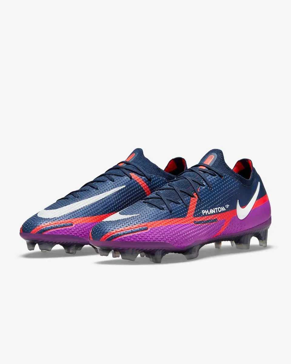 Nike Phantom GT2 Elite FG - Navy-Purple-Crimson