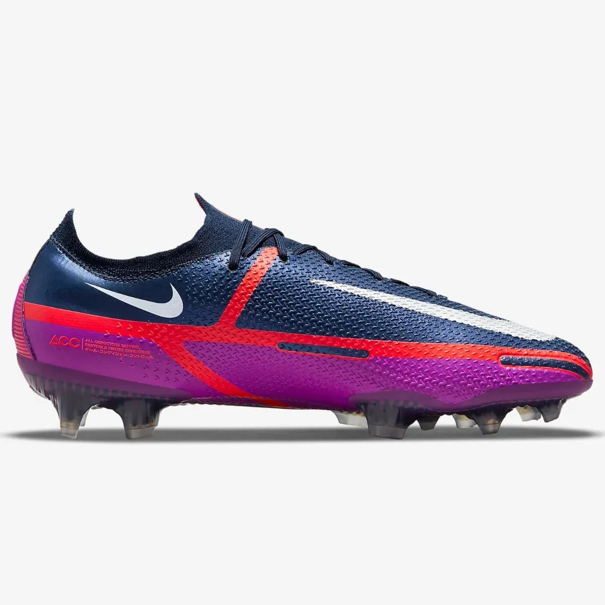 Nike Phantom GT2 Elite FG - Navy-Purple-Crimson