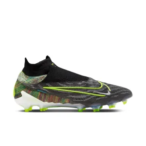 Nike Phantom GX Elite DF FG Firm Ground Soccer Cleat - Black/Volt/Blue/Glow